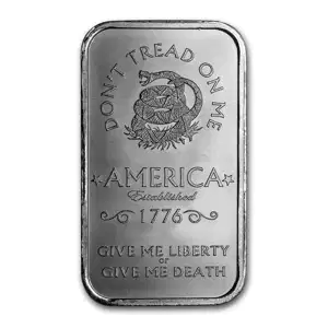 1oz Don’t Tread on Me .999 Silver Bar