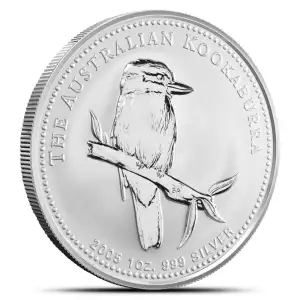 2005 1oz Australian Perth Mint Kookaburra .999 Silver Coin (2)