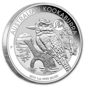 2019 1oz Australian Perth Mint Kookaburra W/ Panda Privy .999 Silver