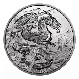 2024 1oz Ascension Island Jody Clark Lunar Dragon 999 Silver Proof Coin