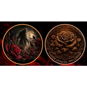 5 oz Beautiful Nightmare Colorized .999 Copper Round in Capsule
