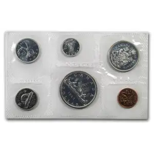 1965 Canada RCM 6 Piece Mixed Silver Proof-like Coin Set (2)