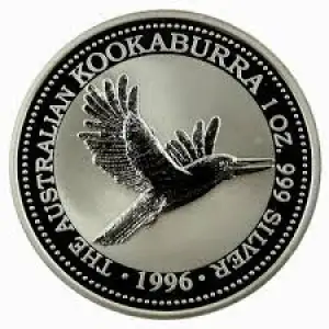1996 1oz Australian Perth Mint Silver Kookaburra