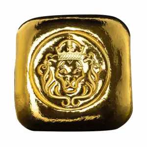 1 oz Scottsdale Lion .9999 Gold Cast Bar