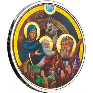 1oz Scottsdale Mint Bethlehem Nativity .999 Silver Colored Round