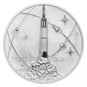 2024 1oz Project Mercury 1st American in Space .999 Silver Coin