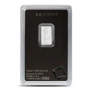 2.5g Valcambi Minted Platinum Bar in Assay (2)