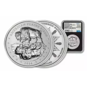 2024 Mesa Grande 2oz Silver Bison NGC PF70 FDI w/Beth Zaiken Signature (2)