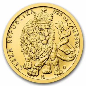 2026 1/25oz Niue Czech Lion .9999 Gold Coin in Capsule