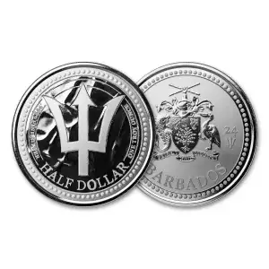 2024 1oz Scottsdale Mint Barbados .999 Silver Trident