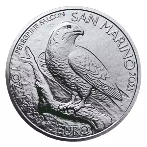 2025 1oz San Marino Falco Pellegrino .999 Silver BU Coin (2)