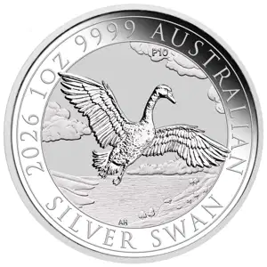 2026 1 oz Australia Perth Mint Swan .9999 Silver Coin BU