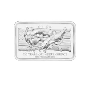10oz US Independence High-Relief .9999 Silver Bar
