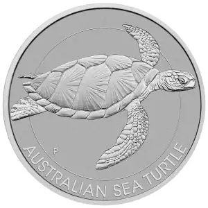 2022 1.5oz Australia Perth Mint Sea Turtle .9999 Silver Coin