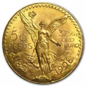 1928 Mexico 50 Pesos Gold Coin (2)