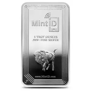 5oz Mint ID Buffalo .999 Silver Bar
