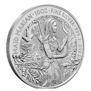 2023 10oz Great Britain Maid Marian .9999 Silver Coin