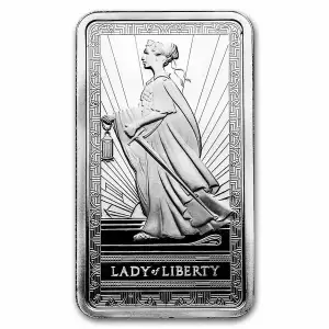 10oz PAMP Lady of Liberty .999 Silver Bar