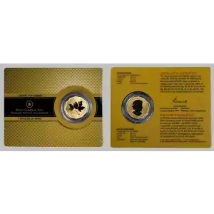 2008 1oz Canadian Maple .99999 Gold Coin in Assay